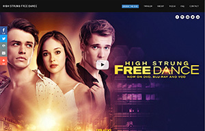 Picture of High Strung Free Dance website.