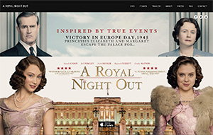 Picture of A Royal Night Out website.