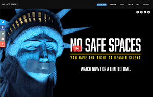 Picture of No Safe Spaces website.