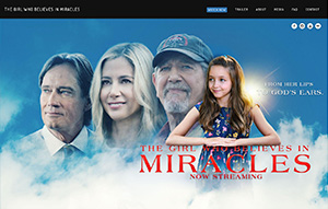 Picture of The Girl Who Believes In Miracles website.