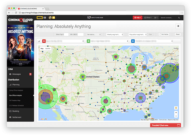 Relative DMA Analysis * Screenshot: Theatrical Intelligence: Relative DMA Analysis *