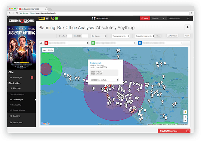 Comparative Box Office Analysis * Screenshot: Theatrical Intelligence: Comparative Box Office Analysis *